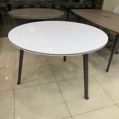طاولة اجتماع دائرية 1.2 متر TR خشب للمكاتب بسعر الجملة في جدة